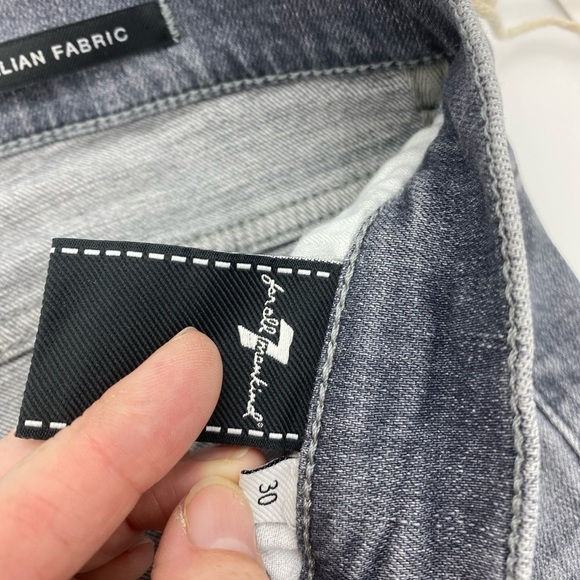 7 For All mankind the Classic Bootcut  gray/dark blue jeans - Picture 8 of 16